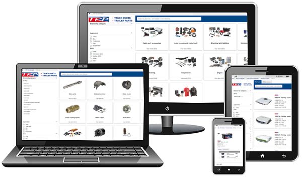 Webshop op diverse apparaten Truckland
